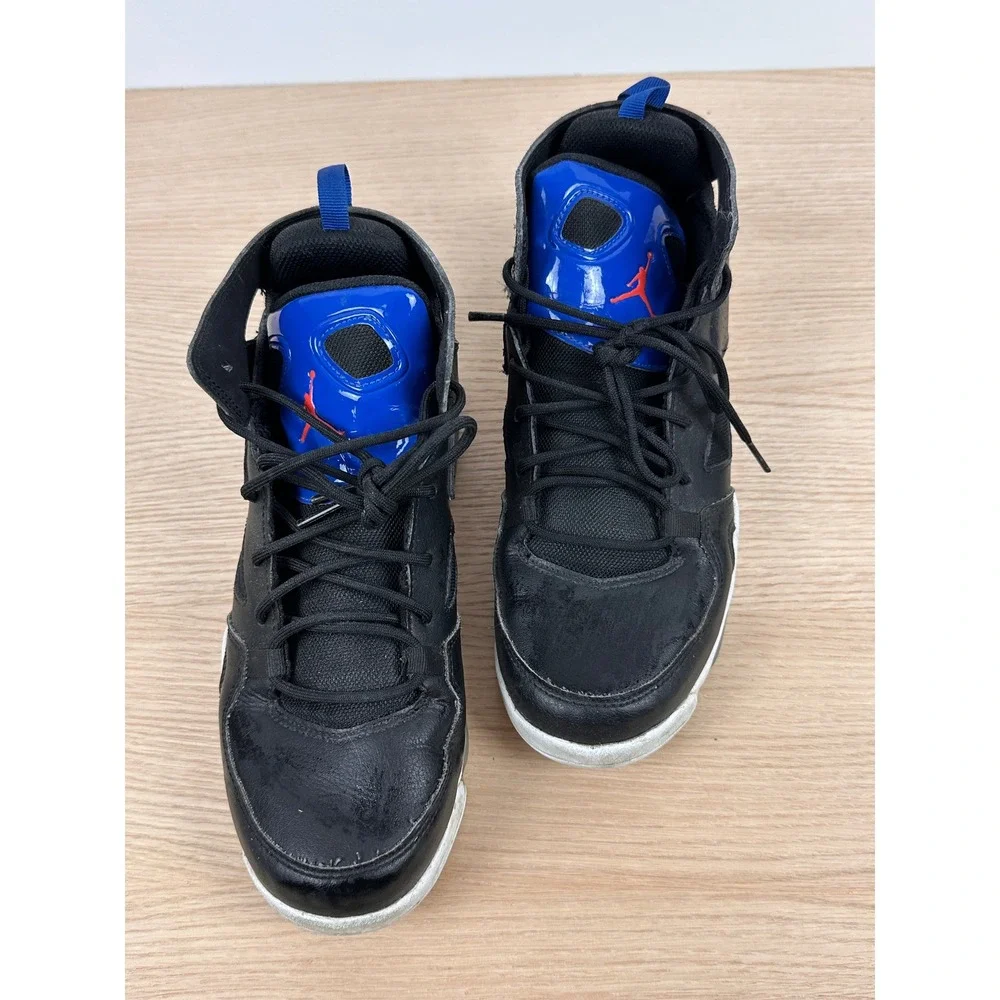 Jordan Flight‎ 45 High Black Blue Orange Youth Sneakers Shoes Size 7Y